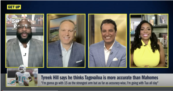 ESPN: Tyreek thinks Tua is more Accurate than Patrick Mahomes