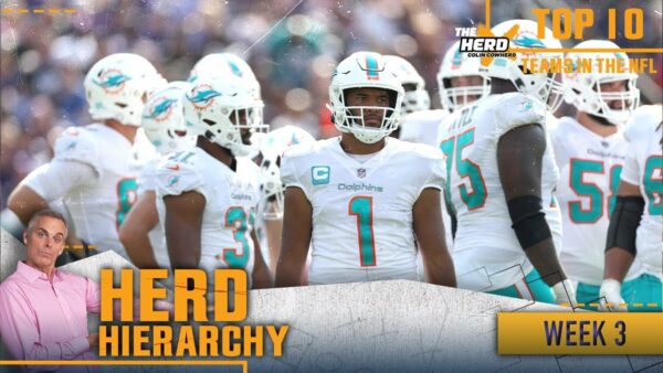 Colin Cowherd puts the Miami Dolphins in his List of Top 10 Teams