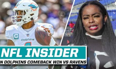 Josina Anderson Reacts to Dolphins Come From Behind Victory over Ravens