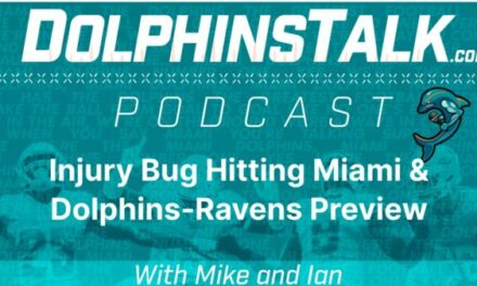 DolphinsTalk Podcast: Injury Bug Hitting Miami & Dolphins-Ravens Preview