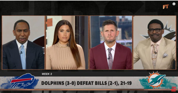 Stephen A Smith and Michael Irvin Debate the Dolphins Win over Buffalo