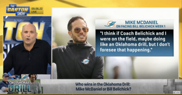 Who Wins in an Oklahoma Drill: Mike McDaniel or Bill Belichick?