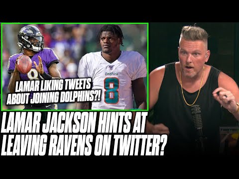 Pat McAfee on Lamar Jackson Liking Tweets about Joining the Dolphins