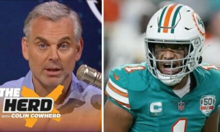 Colin Cowherd on Tua being the #1 PFF Rated QB