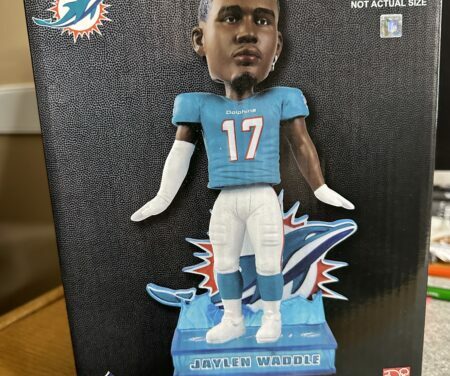 Win a Jaylen Waddle “WADDLE-WADDLE” Bobblehead Doll
