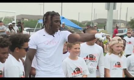 Miami Dolphins Players, Houston-area Alum Host Camp for Kids in Pearland