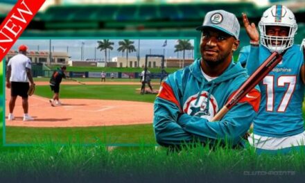 Tua Belts Home Run at Dolphins’ Charity Softball Game
