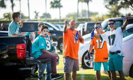 Miami Dolphins Fans Ranked as One of the Most likely to Tailgate