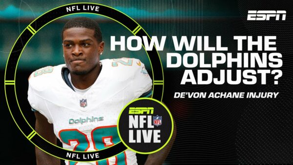 ESPN: How will the Dolphins Adjust after De’Von Achane’s Injury?