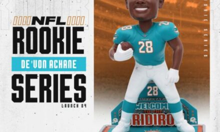 Limited Edition De’Von Achane Miami Dolphins Rookie Bobblehead Unveiled by FOCO