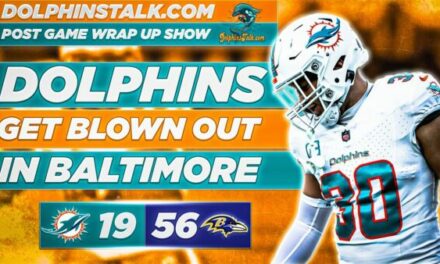 Post Game Wrap Up Show: Dolphins Get Blown Out in Baltimore