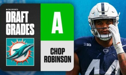 Pete Prisco of CBS Sports Gives “A” Grade to Chop Robinson to Miami