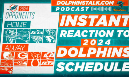 Instant Reaction to Dolphins 2024 Schedule Release