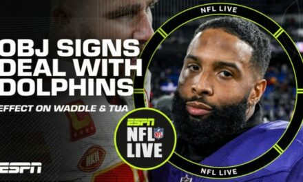 ESPN NFL LIVE: Effect OBJ Signing has on Tua and Waddle