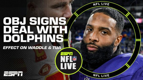 ESPN NFL LIVE: Effect OBJ Signing has on Tua and Waddle