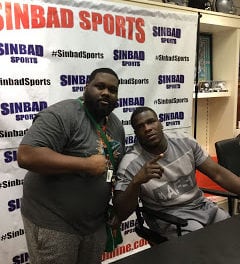 Pictures of Frank Gore at Sinbad Sports VIP Autograph Signing
