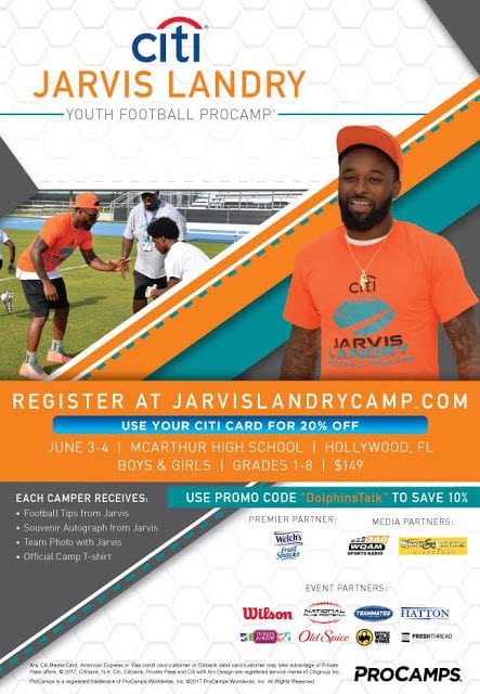 DolphinsTalk.com Teaming up with Jarvis Landry and Pro Camps