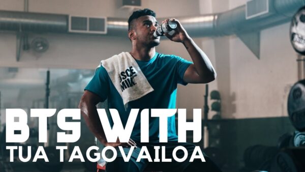BEHIND THE SCENES: Tua Tagovailoa Filming a National Commercial for Muscle Milk