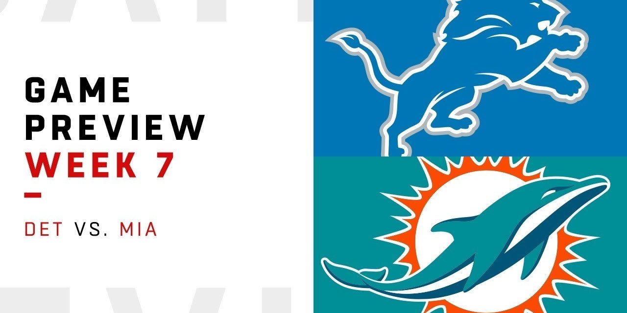 DT Daily 10/20: Detroit Lions vs Miami Dolphins Preview